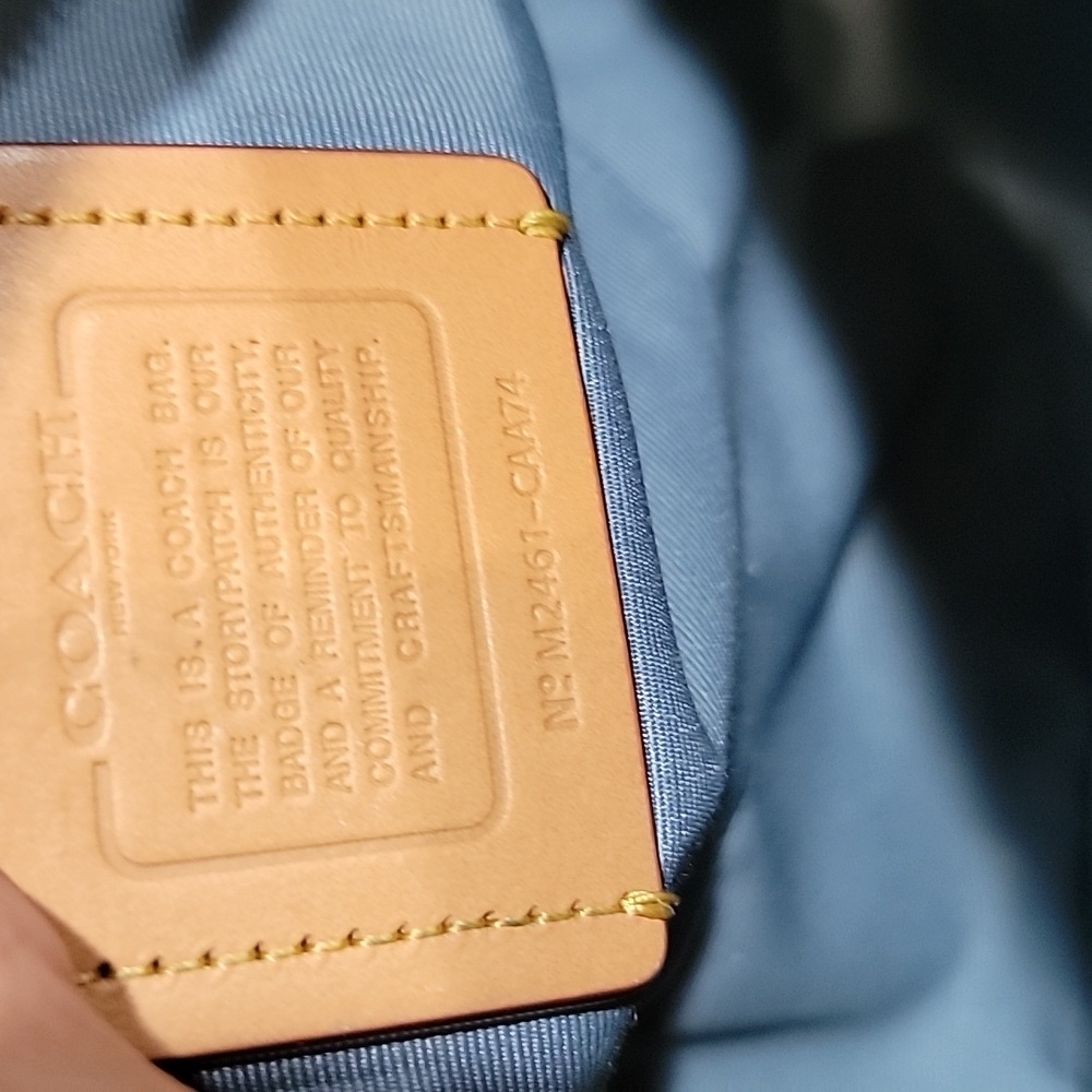 Coach EUC Jamie Camera Bag In Signature Denim - Picture 9 of 10